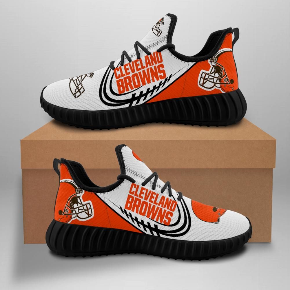 Cleveland Browns Unisex Sneakers New Sneakers Custom Shoes Cleveland Browns Yeezy Boost