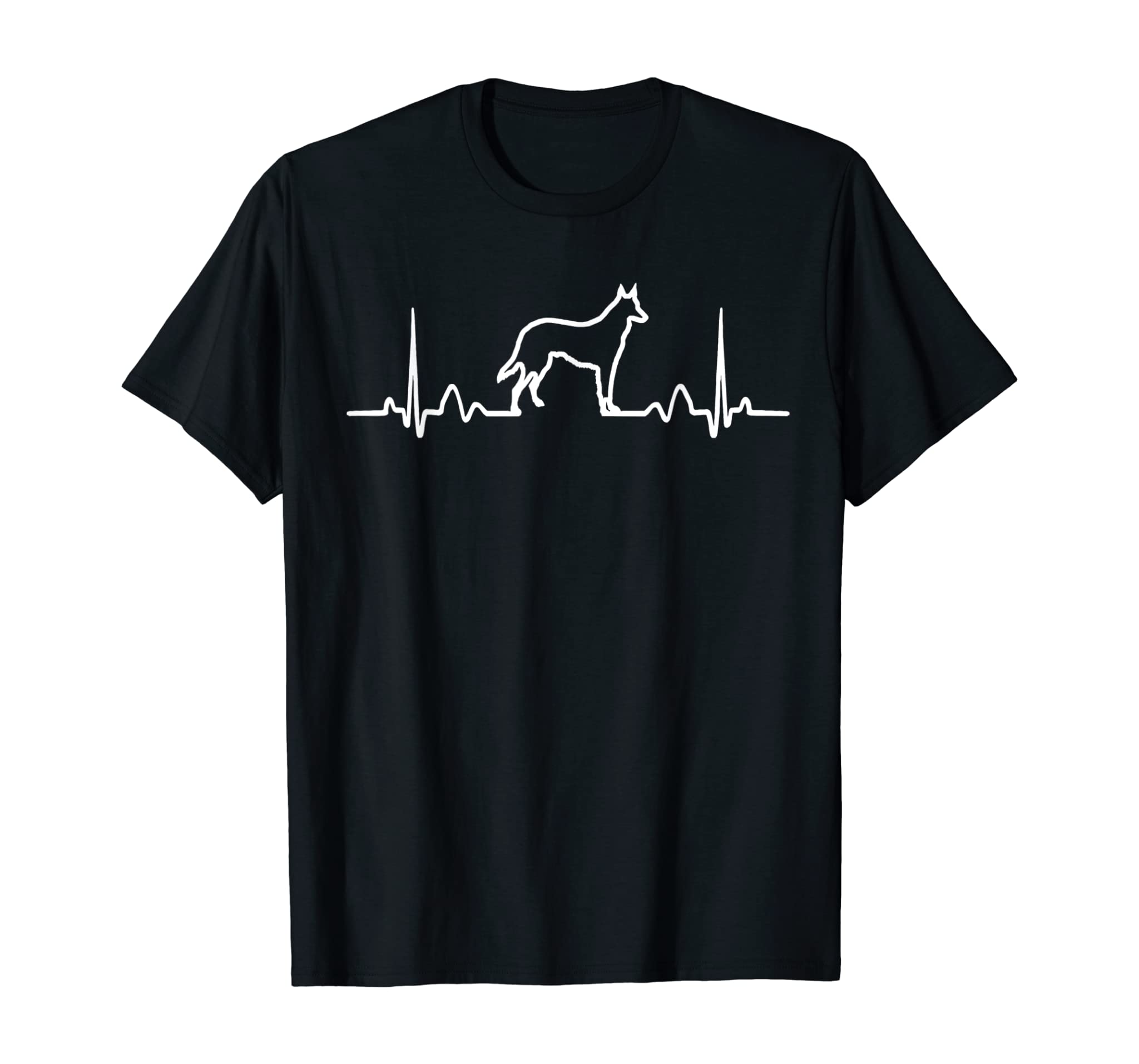 German Shepherd Dog Heartbeat Funny Dog Gift Tee Shirt