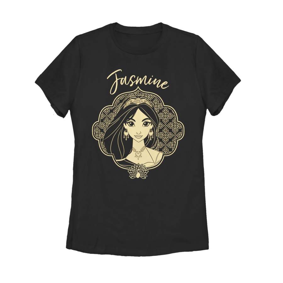 Aladdin Women’s Jasmine Ornate Frame  T Shirt