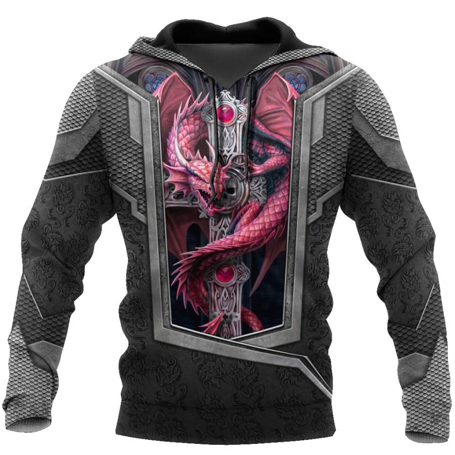 3D Tattoo and Dungeon Dragon Hoodie HAC26124