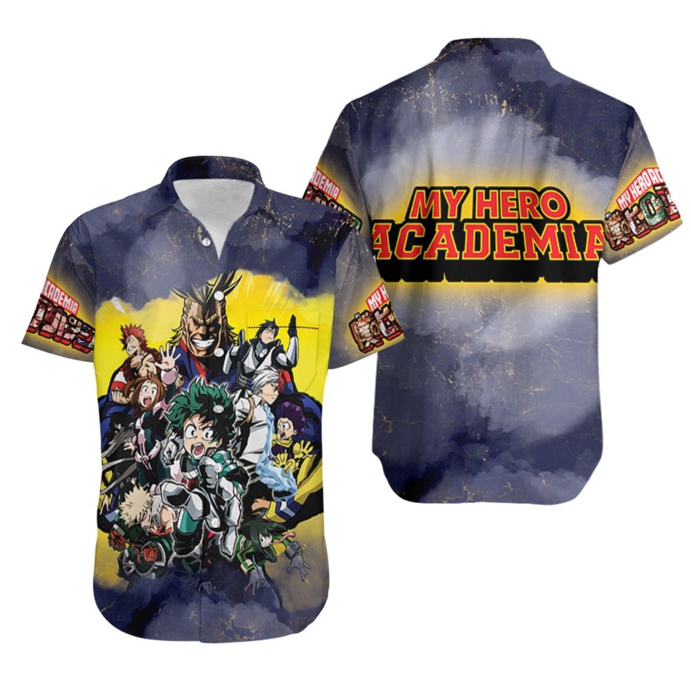 Unifinz My Hero Academia Hawaiian Shirt All Main And Villain Characters Aloha 2022 Ha82825