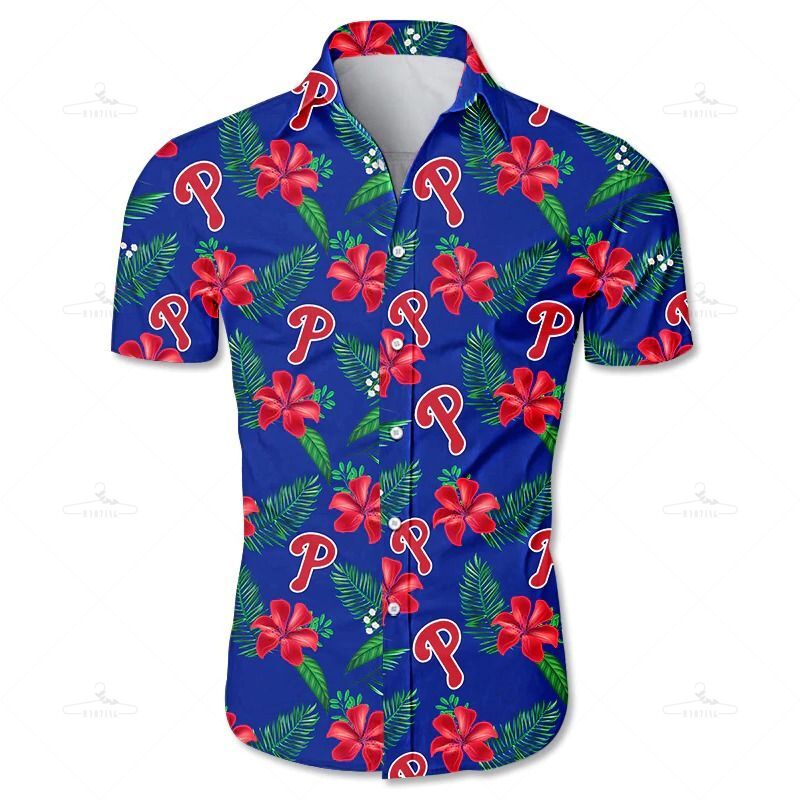 Philadelphia Phillies Hawaii Shirt Tropical Flower Gift S Ha75195