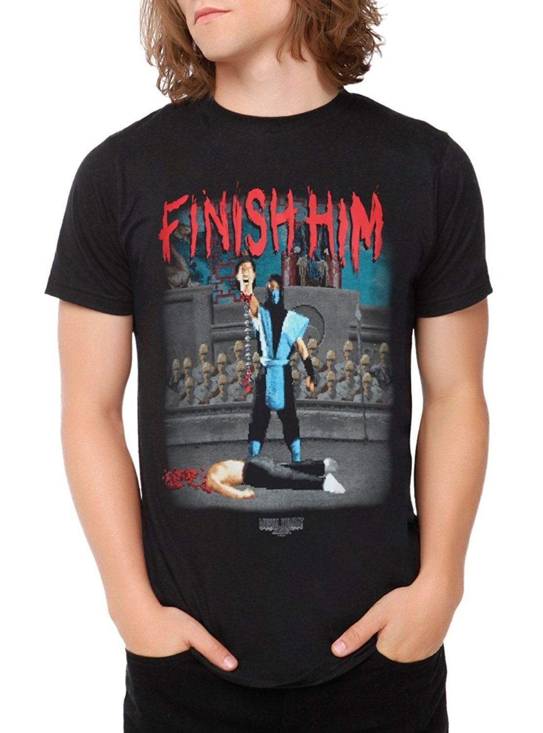 Mortal Kombat Finish Him Unisex Funny Black T-Shirt