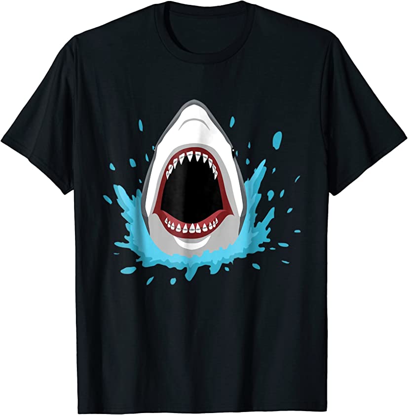 Shark w/ Braces Funny Razor Sharp Teeth Fish T-Shirt