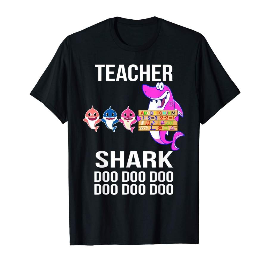 Teacher Shark T Shirt Black New Cotton