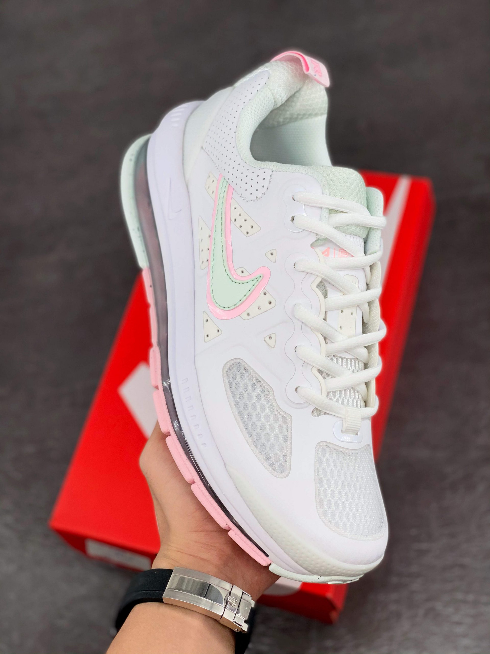 Nike Air Max Genome WhiteBarely Green-Arctic Punch 5339544