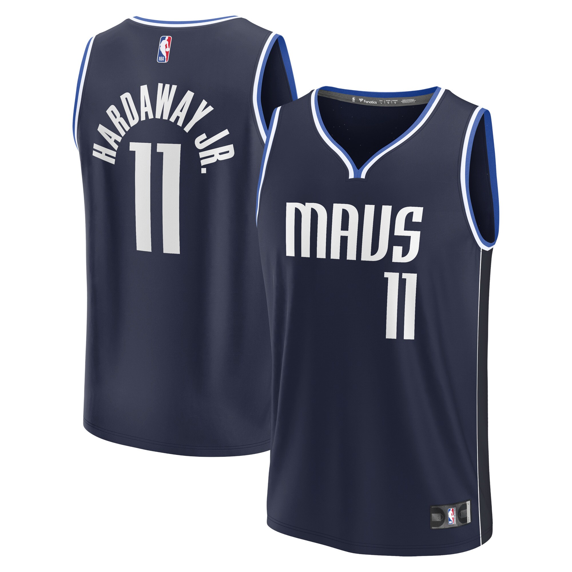 Tim Hardaway Jr. Dallas Mavericks Branded Fast Break Replica Player Jersey – Statement Edition – Navy