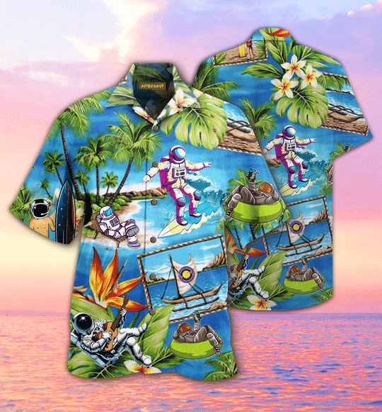 Cover Your Body With Amazing Astronaut Hawaii Shirt Ha39476