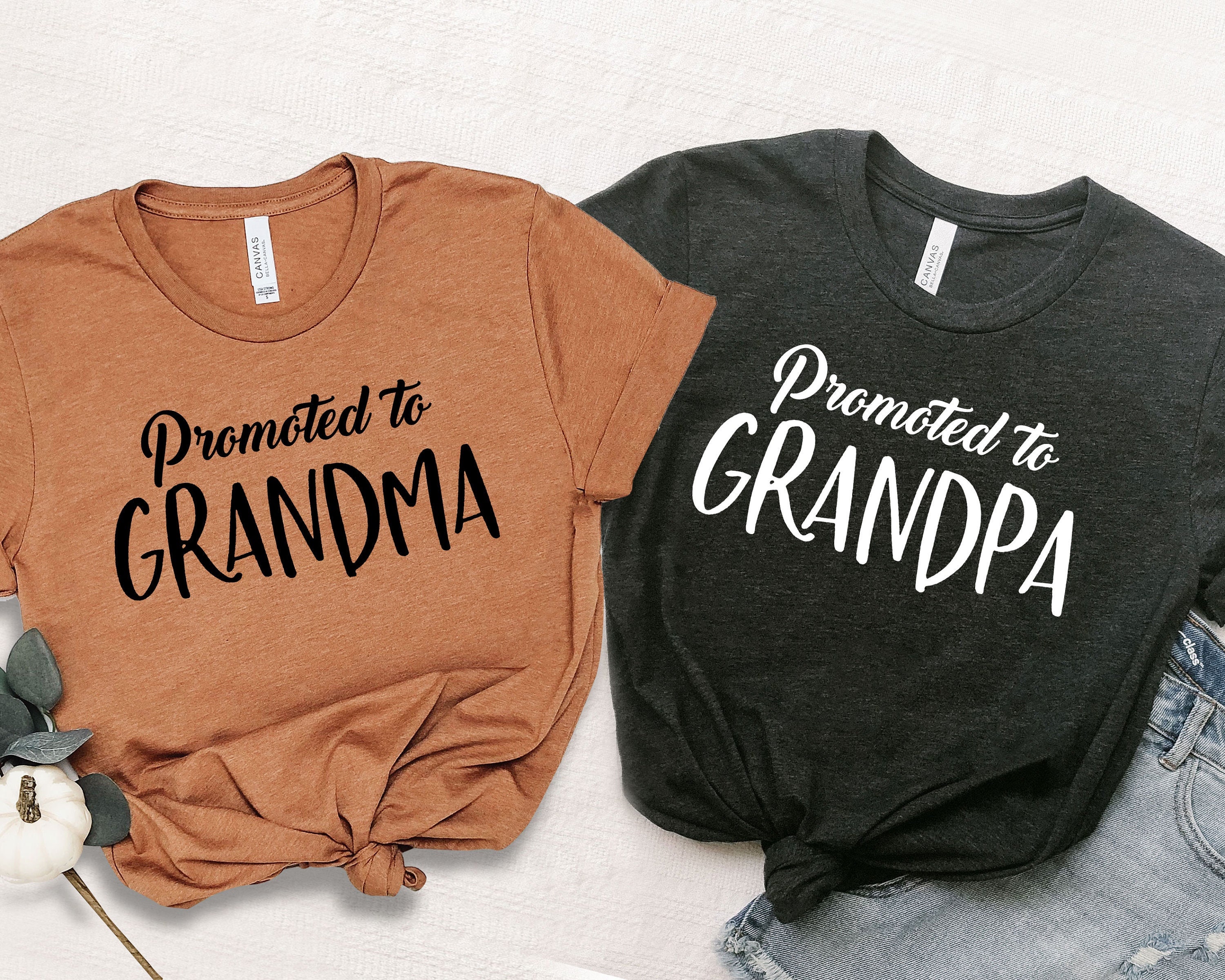 Promoted to Grandma Shirt, Promoted to Grandpa Shirt, Grandma Shirt, Pregnancy Reveal, Baby Announcement