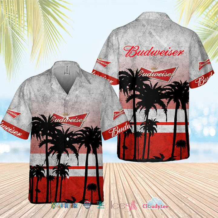 Budweiser Beer Palm Tree Hawaii Shirt Ha81406