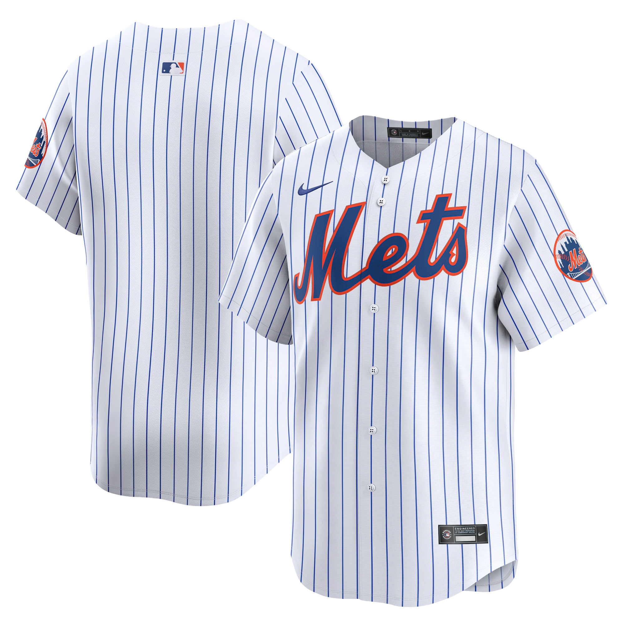 New York Mets Youth Home Limited Jersey – White