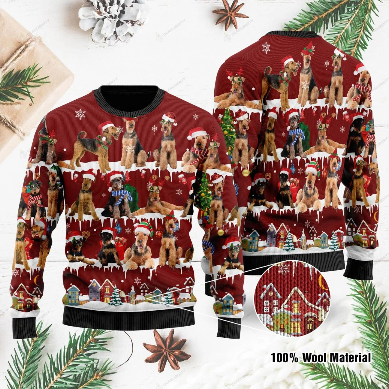 Cavoodle Christmas Ugly Sweater | Unisex | Full Size | Adult | Colorful | US1048