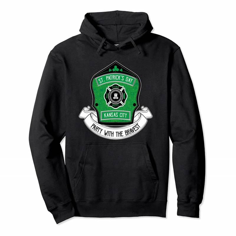 Kansas City Firefighter St Patrick’s Day Irish Bravest Pullover Hoodie, T-Shirt, Sweatshirt