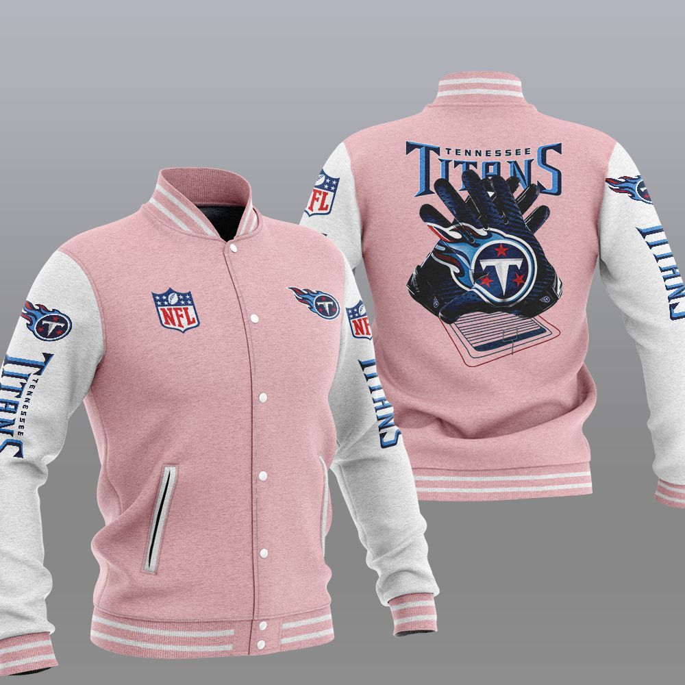 Tennessee Titans Pink Baseball Jacket