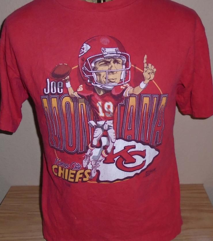 Vintage 1990S Kansas City Chiefs Joe Montana Shirt