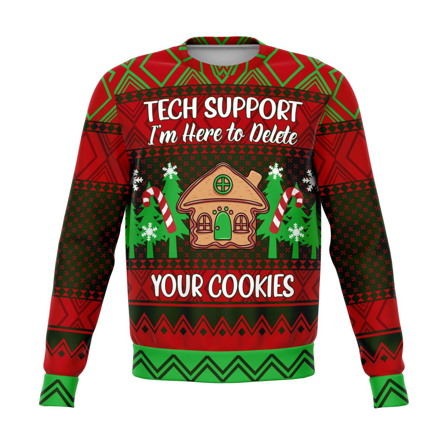 Tech Support Ugly Christmas Sweater 2021