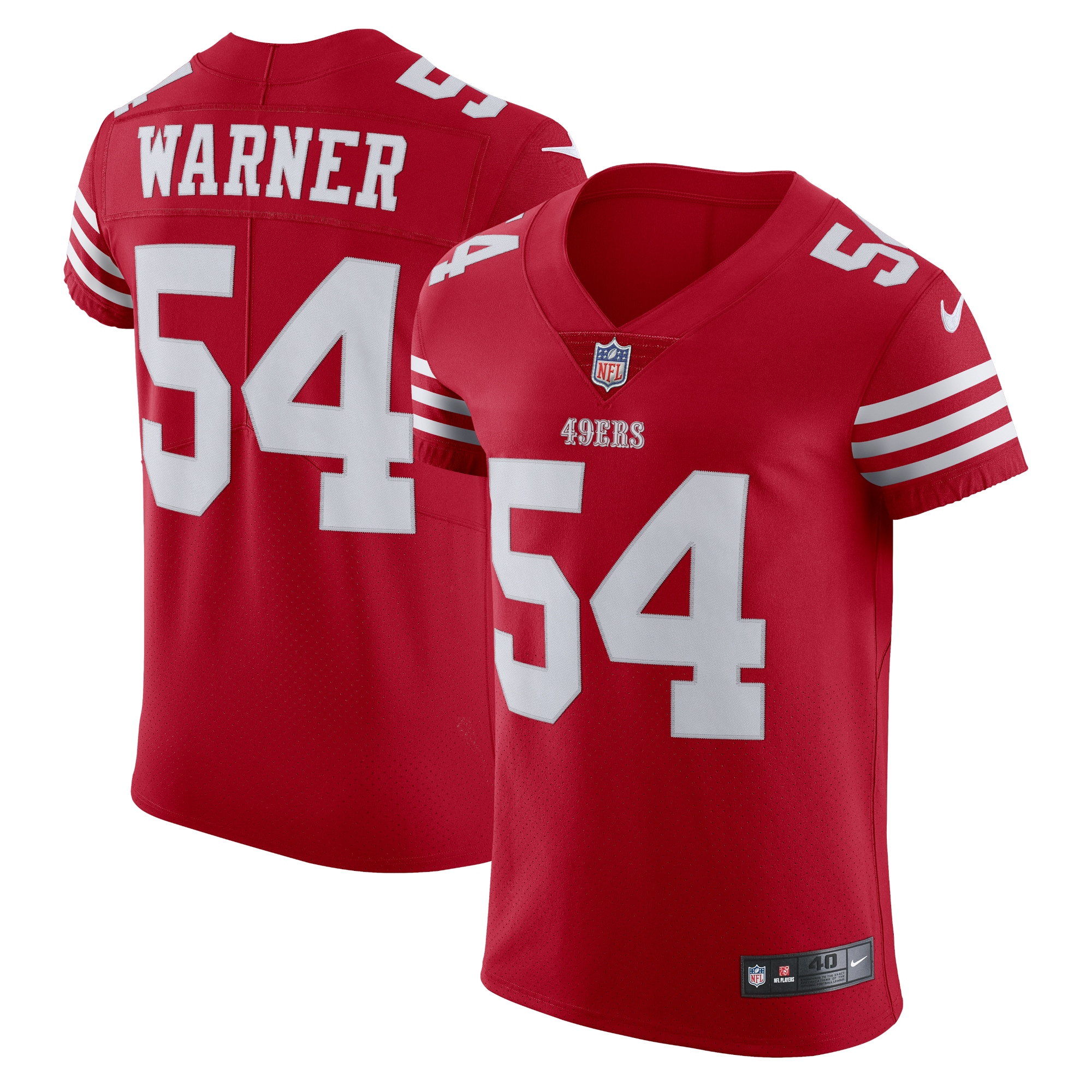 Fred Warner San Francisco 49ers Vapor Elite Jersey – Scarlet