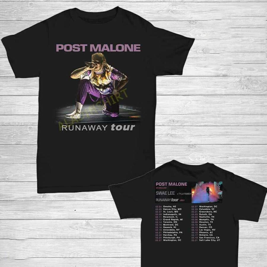 Post Malone t Shirt Runaway Tour 2020 T-Shirt