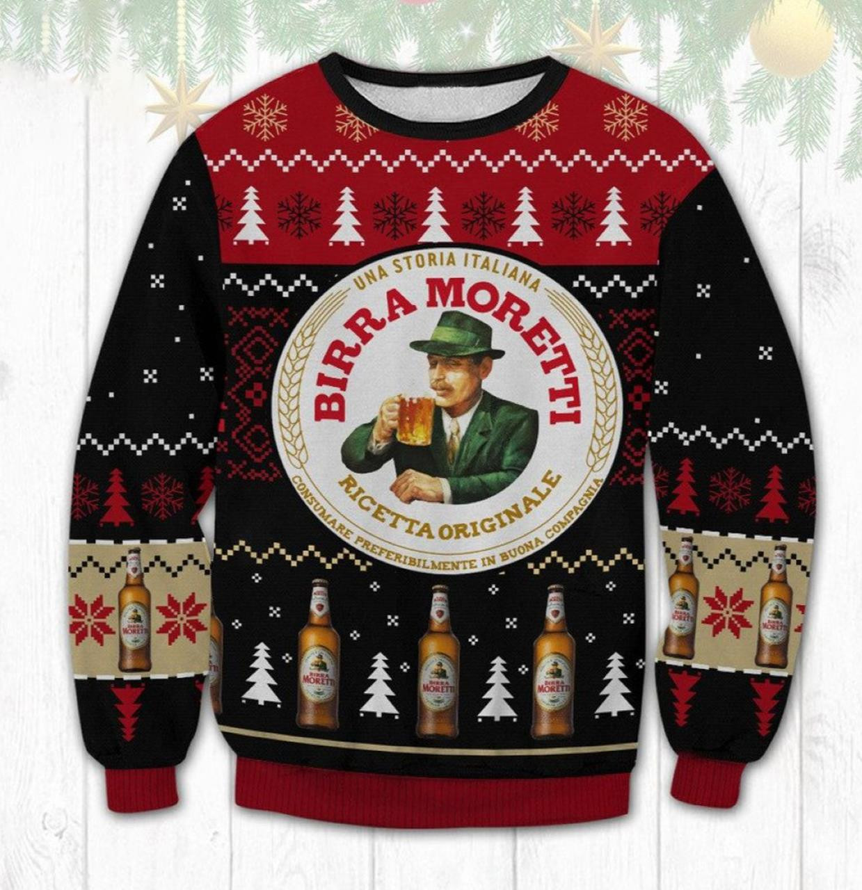 Birra Moretti Beer Ugly Christmas Sweater 2021 Shirt For Women Men Couple Family Funny Cute