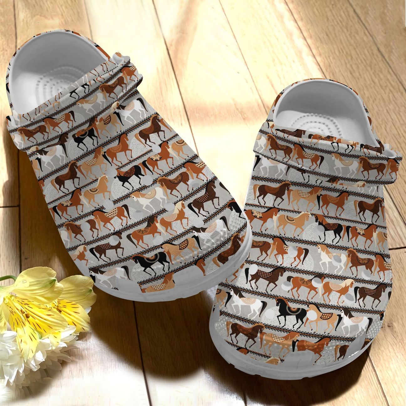 Horse Personalize Clog, Custom Name, Text, Fashion Style For Women, Men, Kid, Print 3D Children Of Poseidon