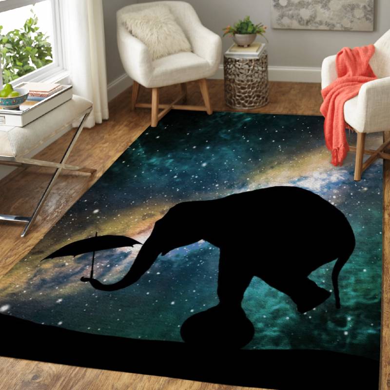 SPACE ELEPHANT – Space And Silhouette Area Rug Carpet