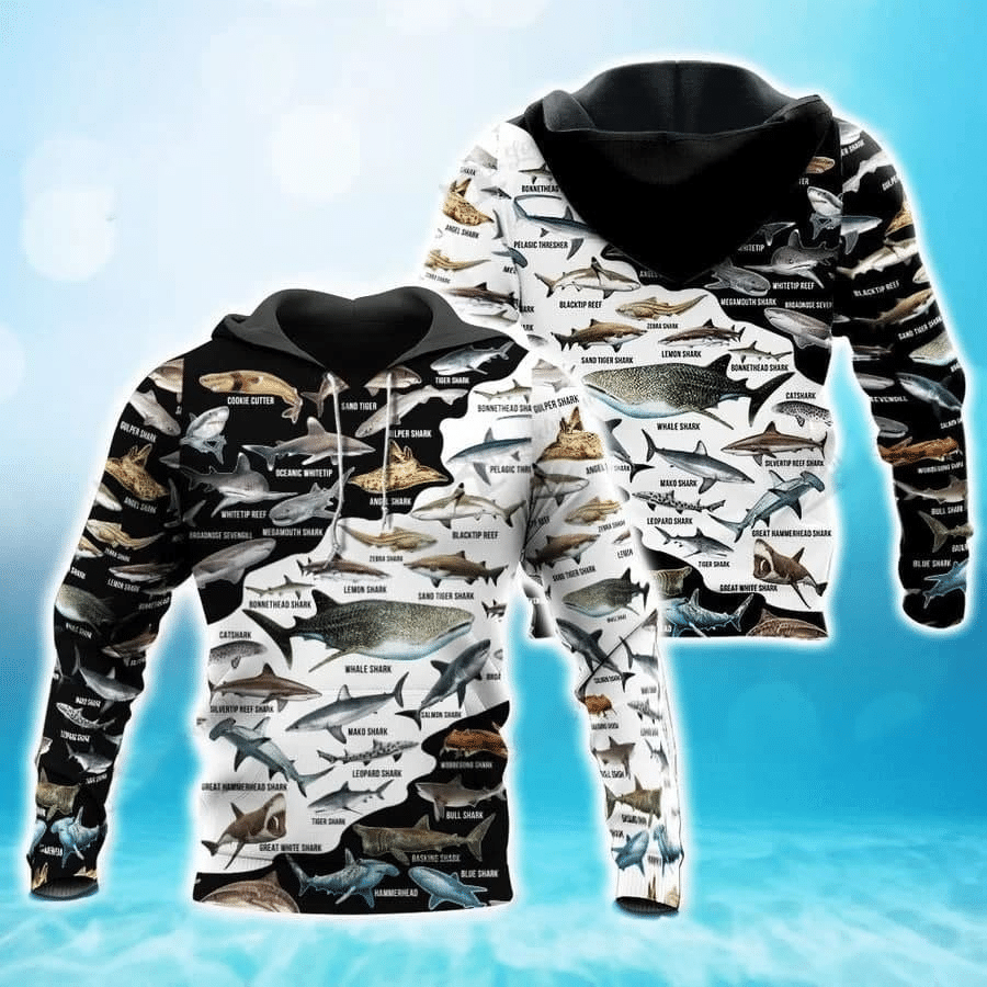 Breed Of Sharks 3D All Over Printed Hoodie