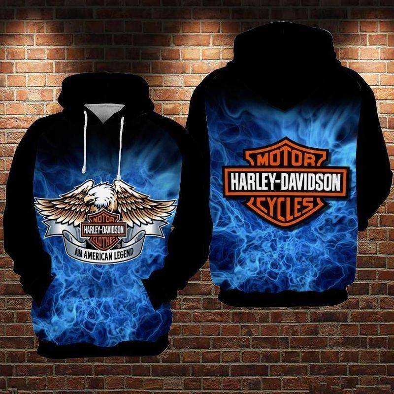 Beautiful Imagine Art Print Sticker Logo Of Motor Harley Davidson Cycle Pretty Gift For Harley Davidson Lovers All Over Print Hoodie S-5Xl