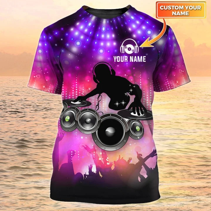 Dj Shirt Custom, 3D Printed Men Dj Shirt, Women Dj Tshirt, Dj Gift