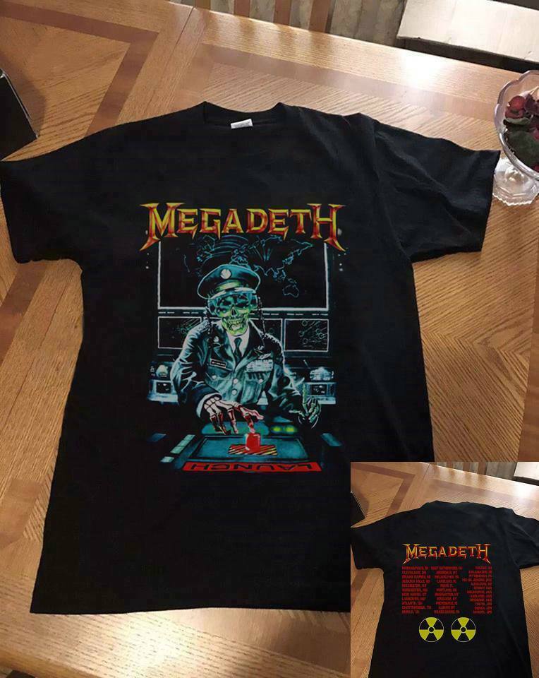 Vintage Megadeth Shirt Holy Wars Rust In Peace T Shirt Gildan Reprint