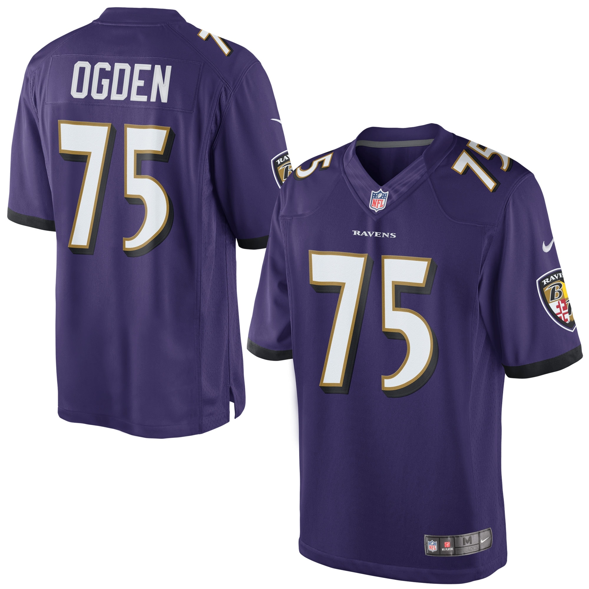 Mens Jonathan Ogden Purple Baltimore Ravens Retired Player Limited Jersey