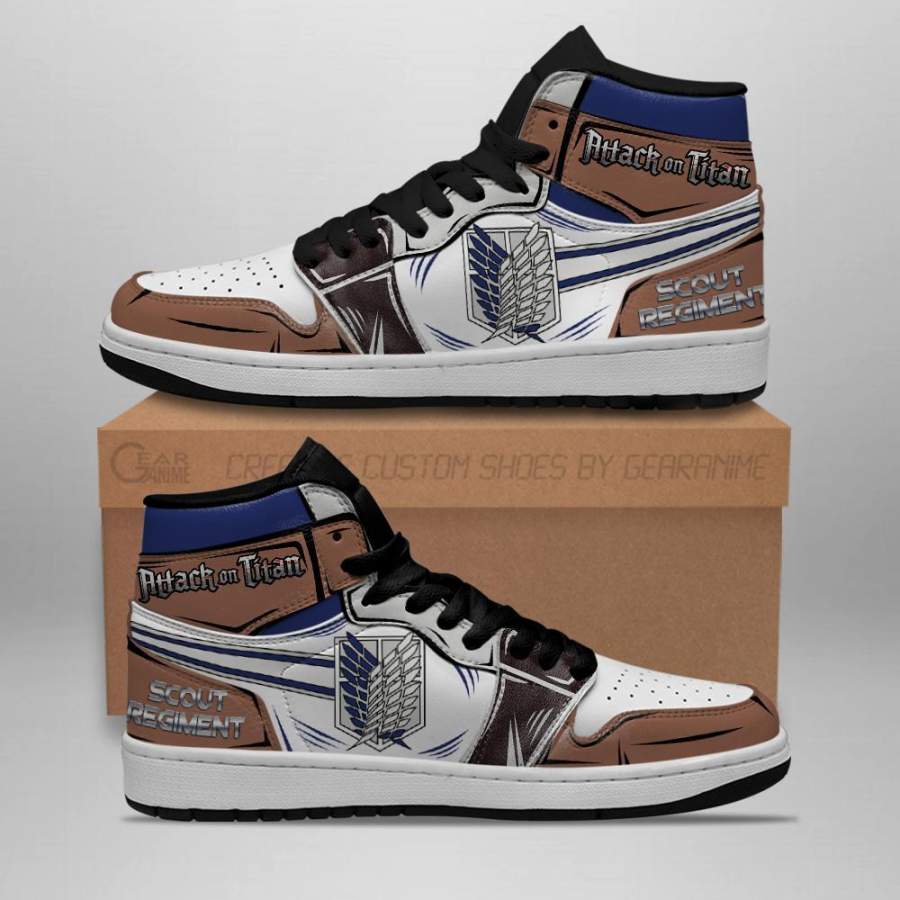 Scout Regiment Shoes High Top Attack On Titan Anime Sneakers