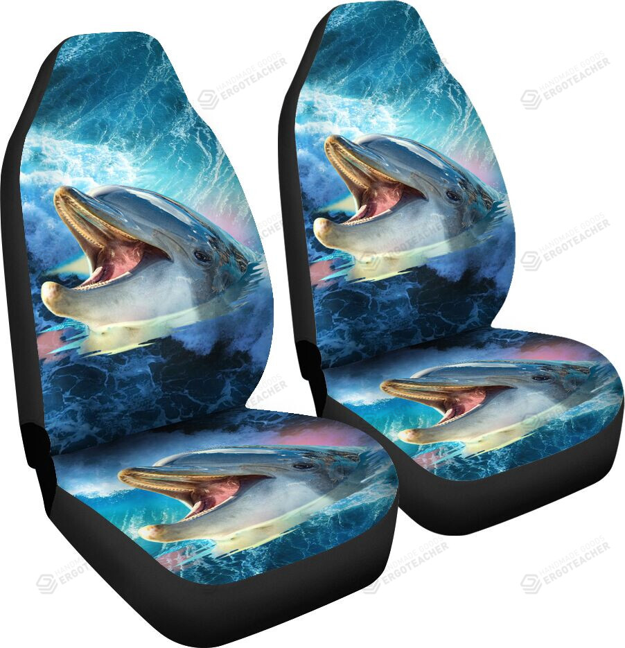 Dolphin Blue Ocean Car Seat Covers