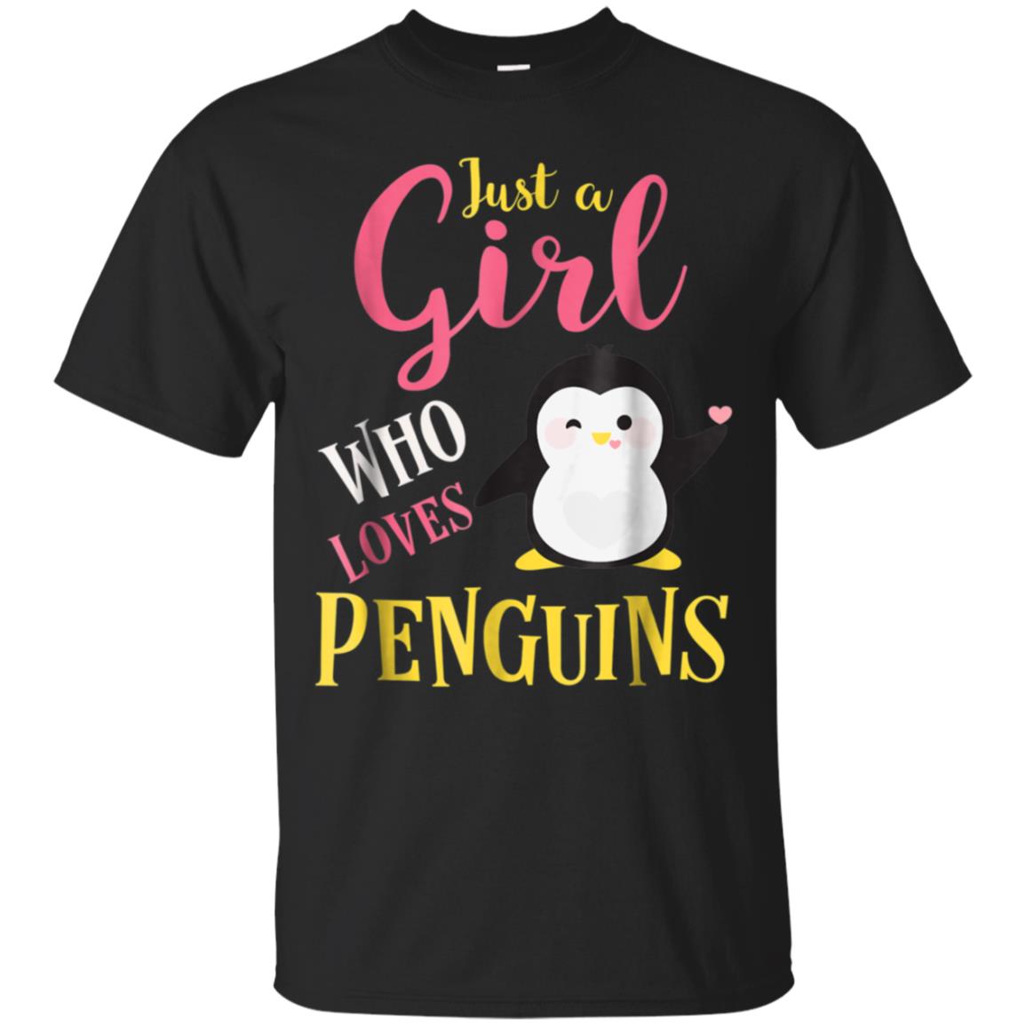 Just A Girl Who Loves Penguins Shirt, Funny Penguins TShirt