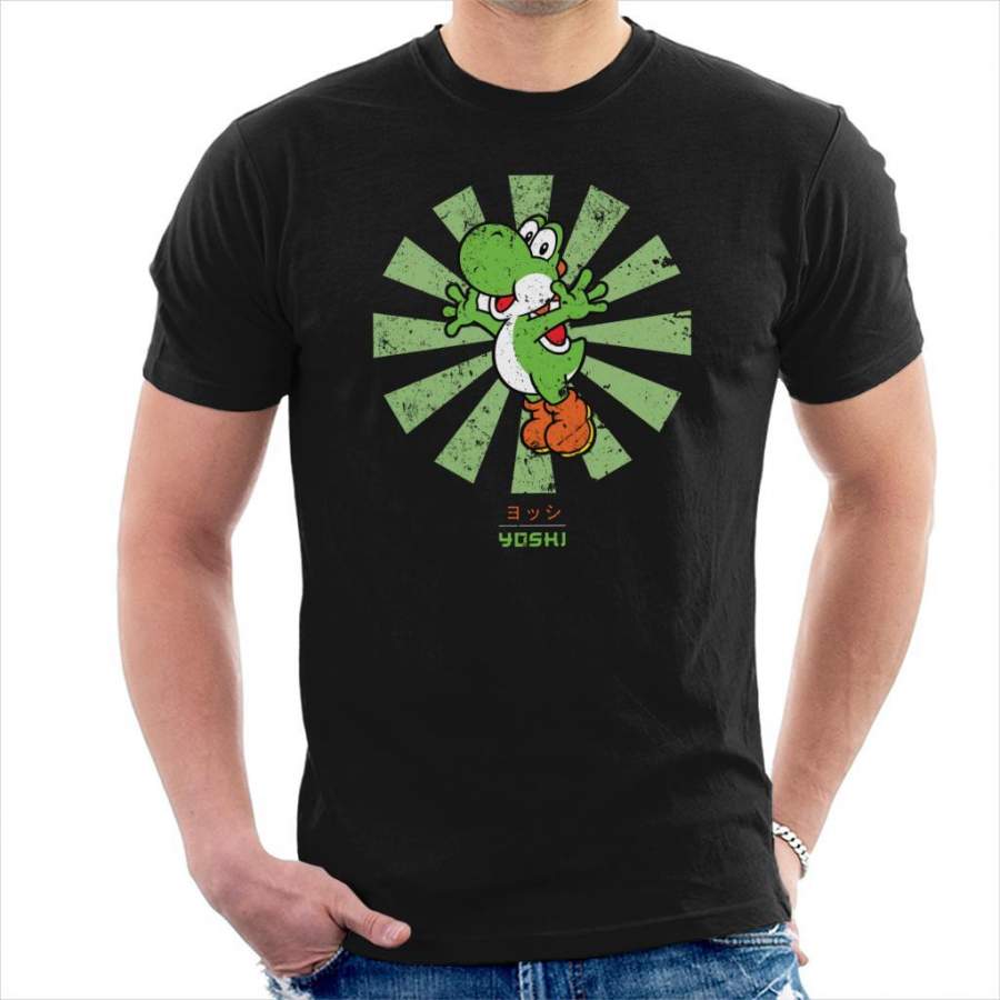 Yoshi Retro Japanese Super Mario Men’s T-Shirt