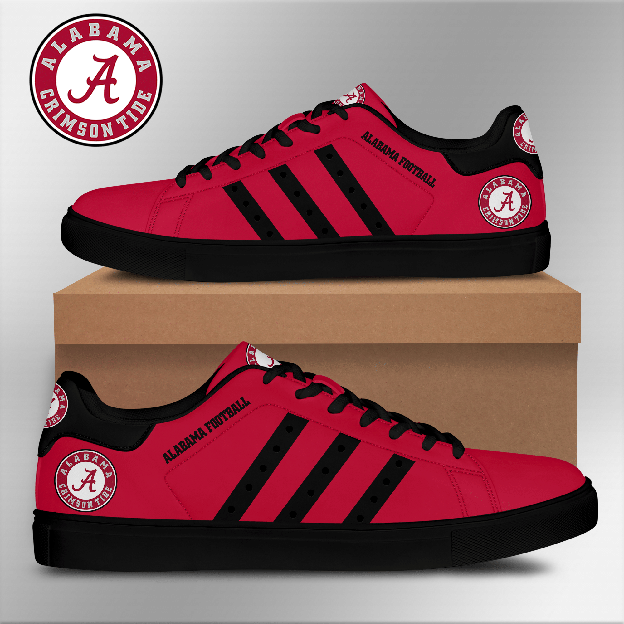 Alabama Crimson Tide Low Top Shoes V8