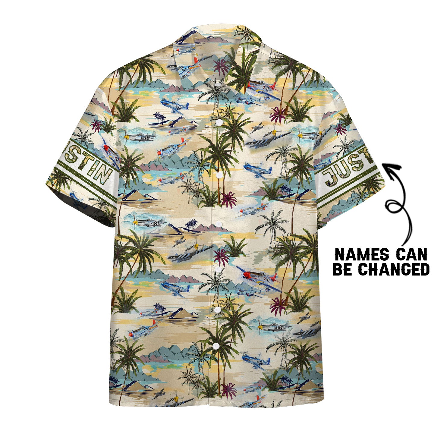 Gearhumans Aircraft Hawaiian Shirt Ha27327