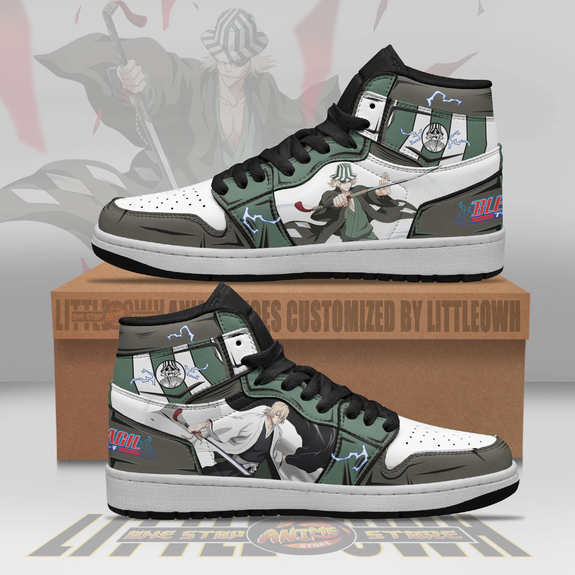 Bleach Shoes Kisuke Urahara Custom Anime Jd Sneakers