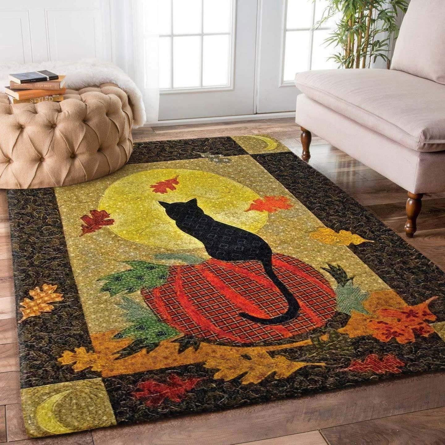 Cat Halloween Area Rugs Living Room Carpet,  Housewarming Gift Ideas