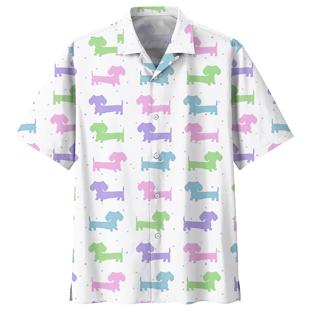 Dachshund White Amazing Aloha Hawaii Shirts For Men Women Ha40498