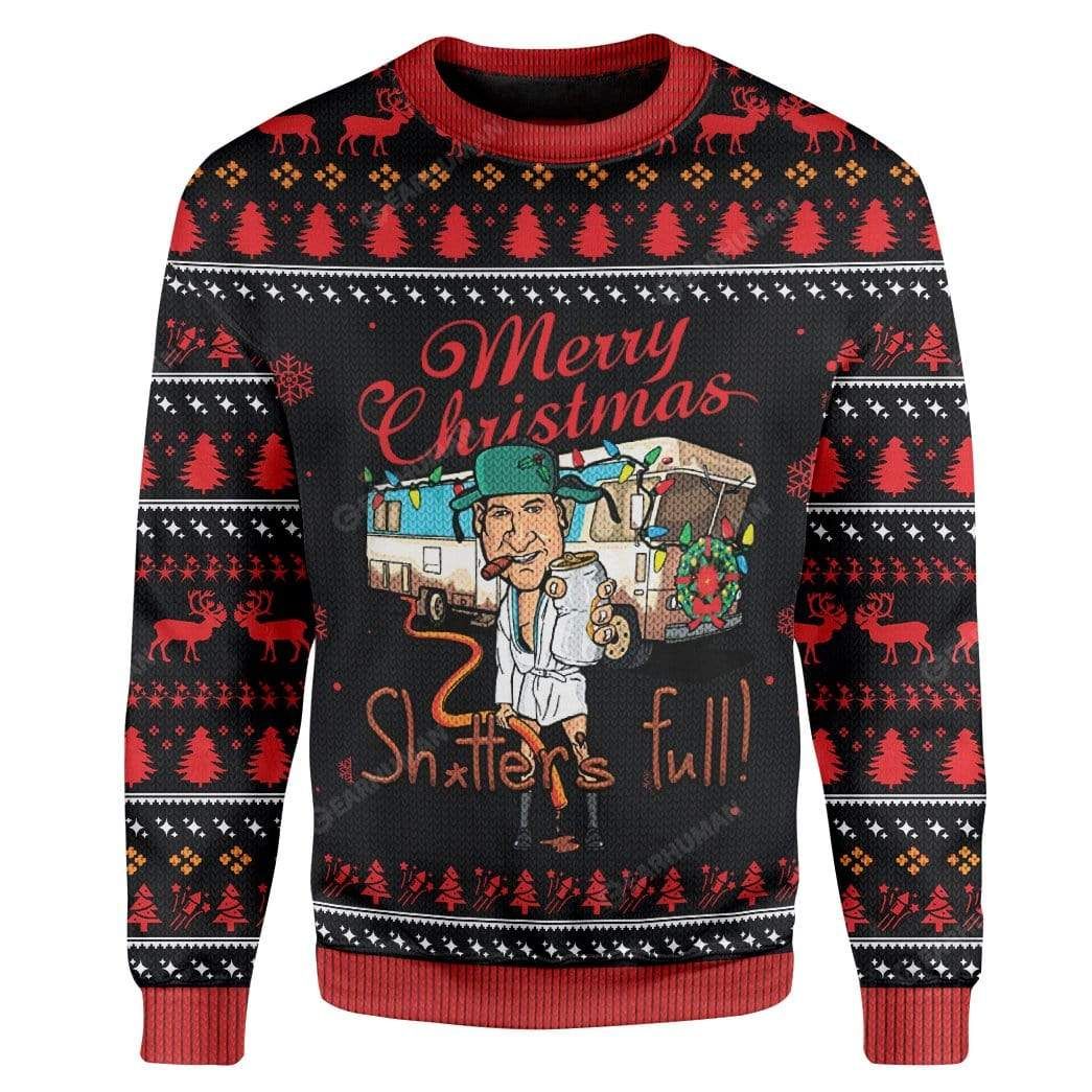 Gearhumans Ugly Merry Christmas Shutter’S Full Custom Sweater Apparel