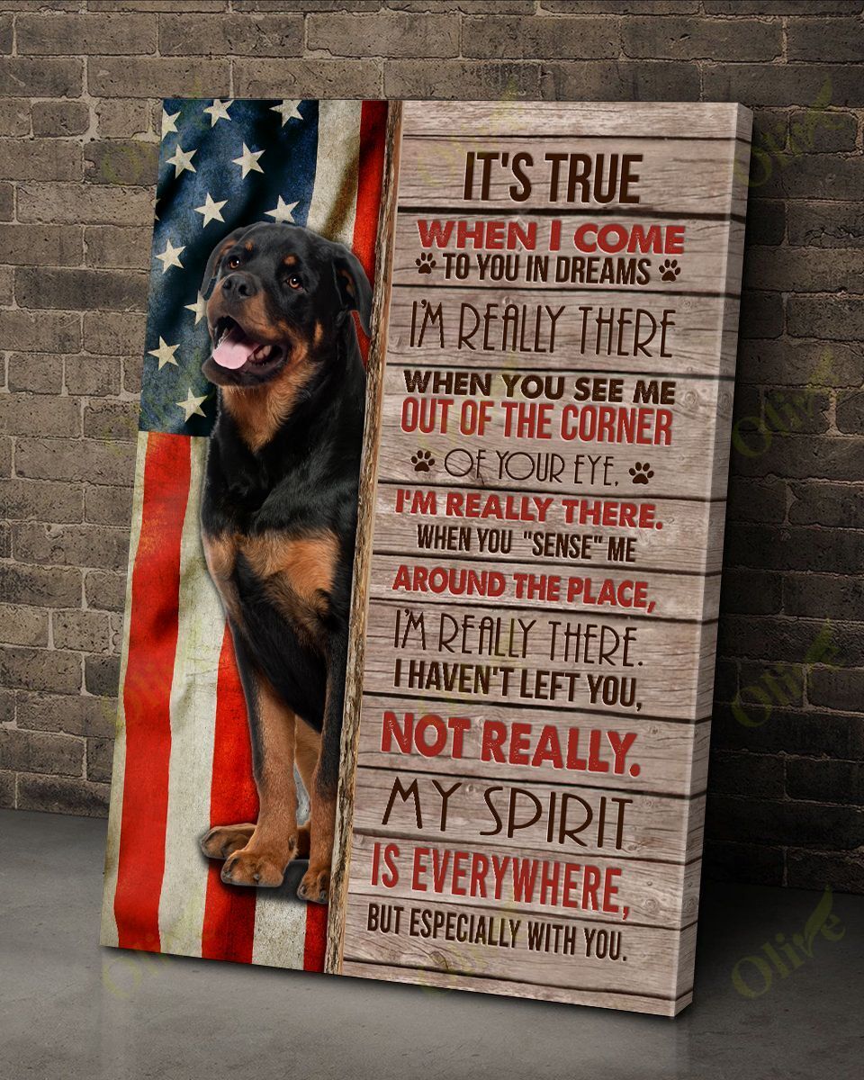 Rottweiler – I’m Really There Canvas And Poster | Wall Decor Visual Art
