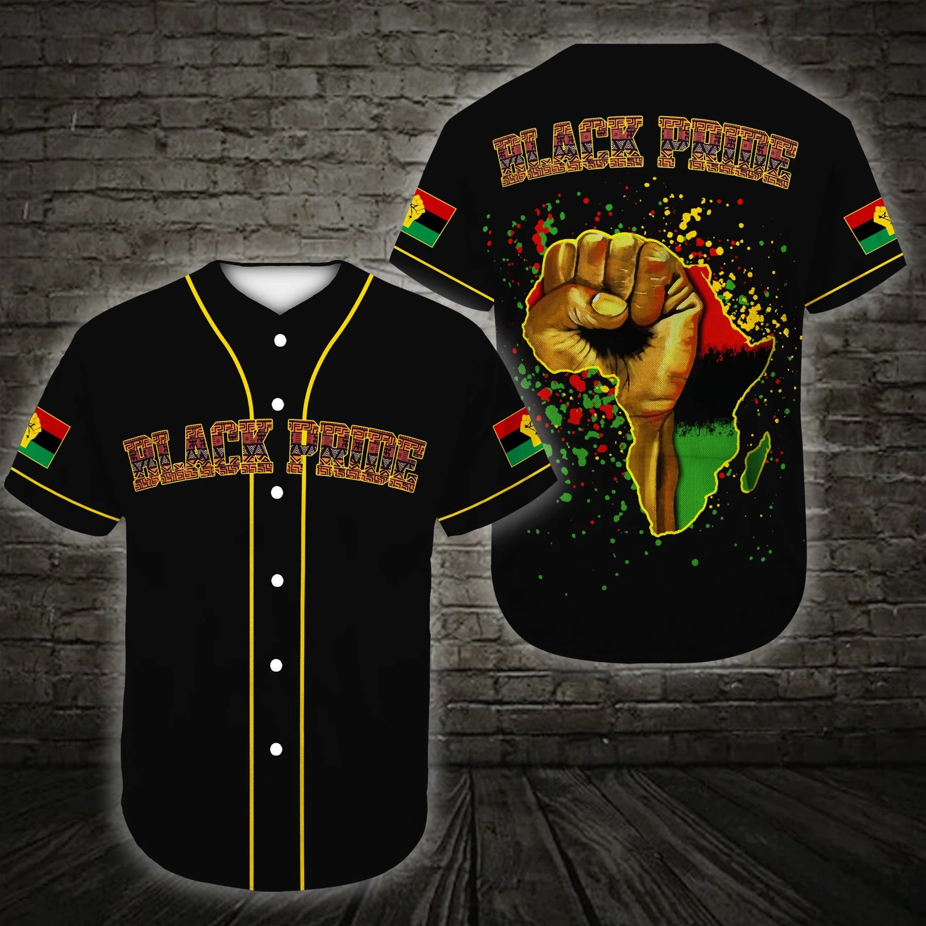 Juneteenth Black Power African American African Pride Baseball Jersey | Colorful | Adult Unisex | S – 5Xl Full Size