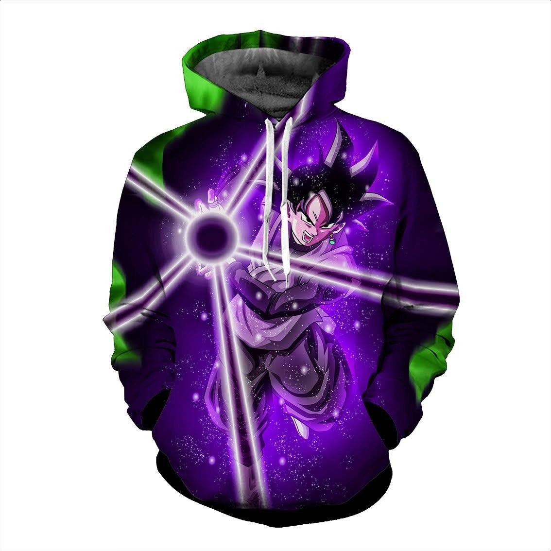 Black Goku Performs Black Power Ball attack <br> Dragon Ball Super Hoodie