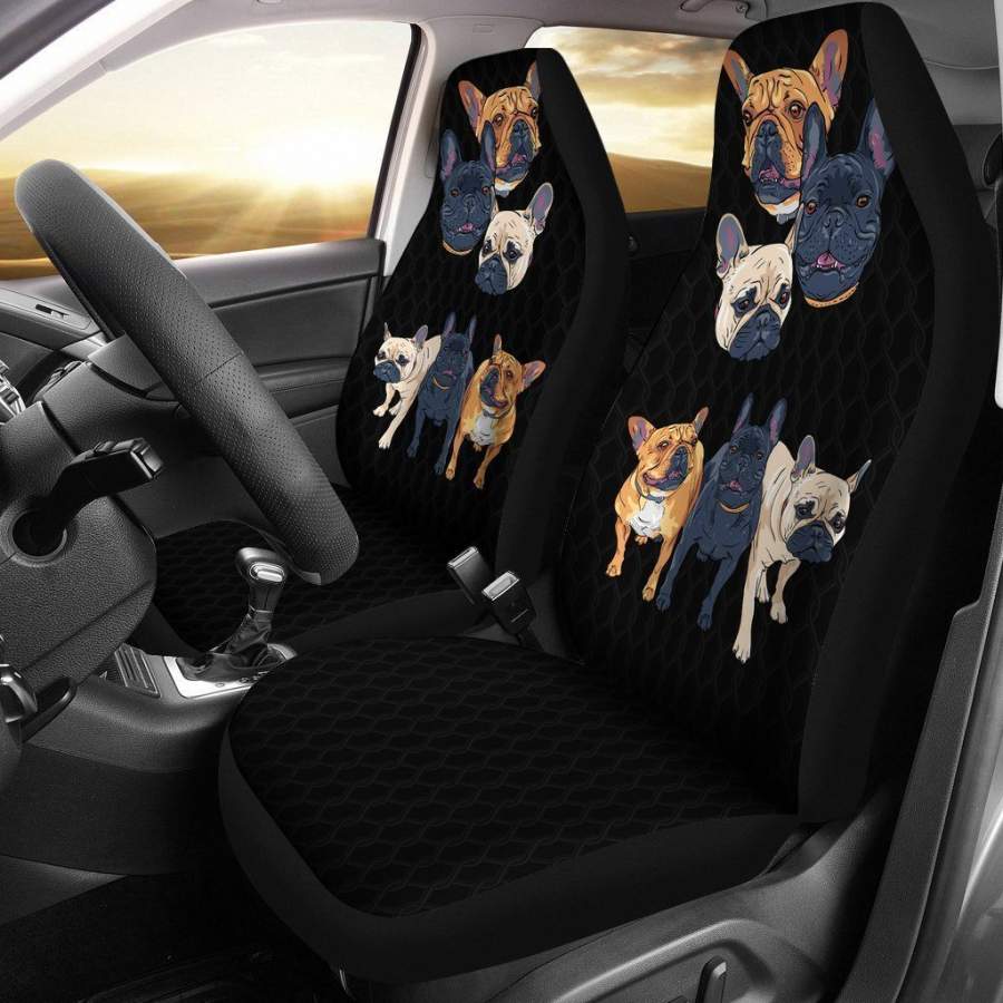 Funny French Bulldog Car Seat Covers For Dog Lover HH10