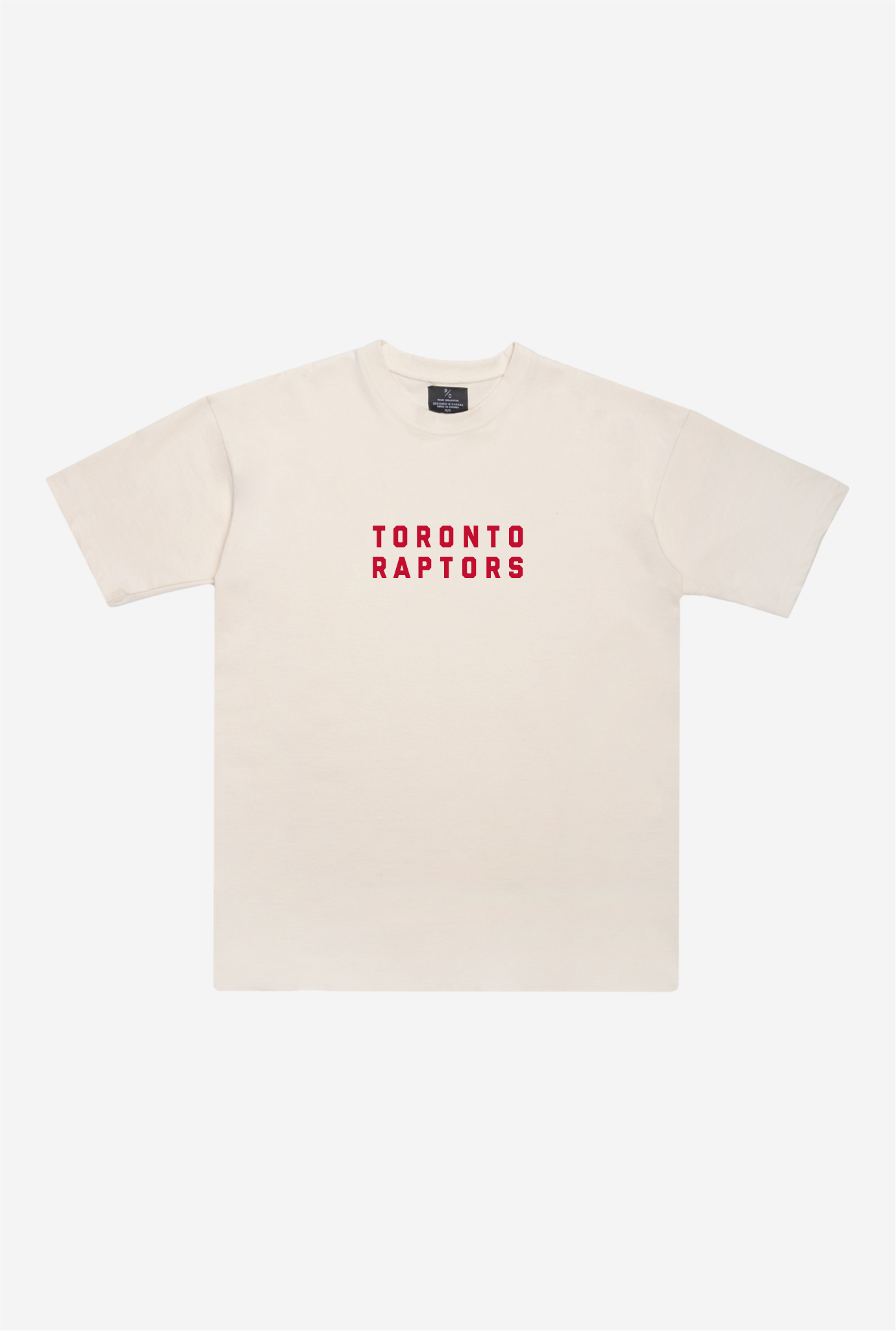 Toronto Raptors Heavyweight T-Shirt – Natural/Red