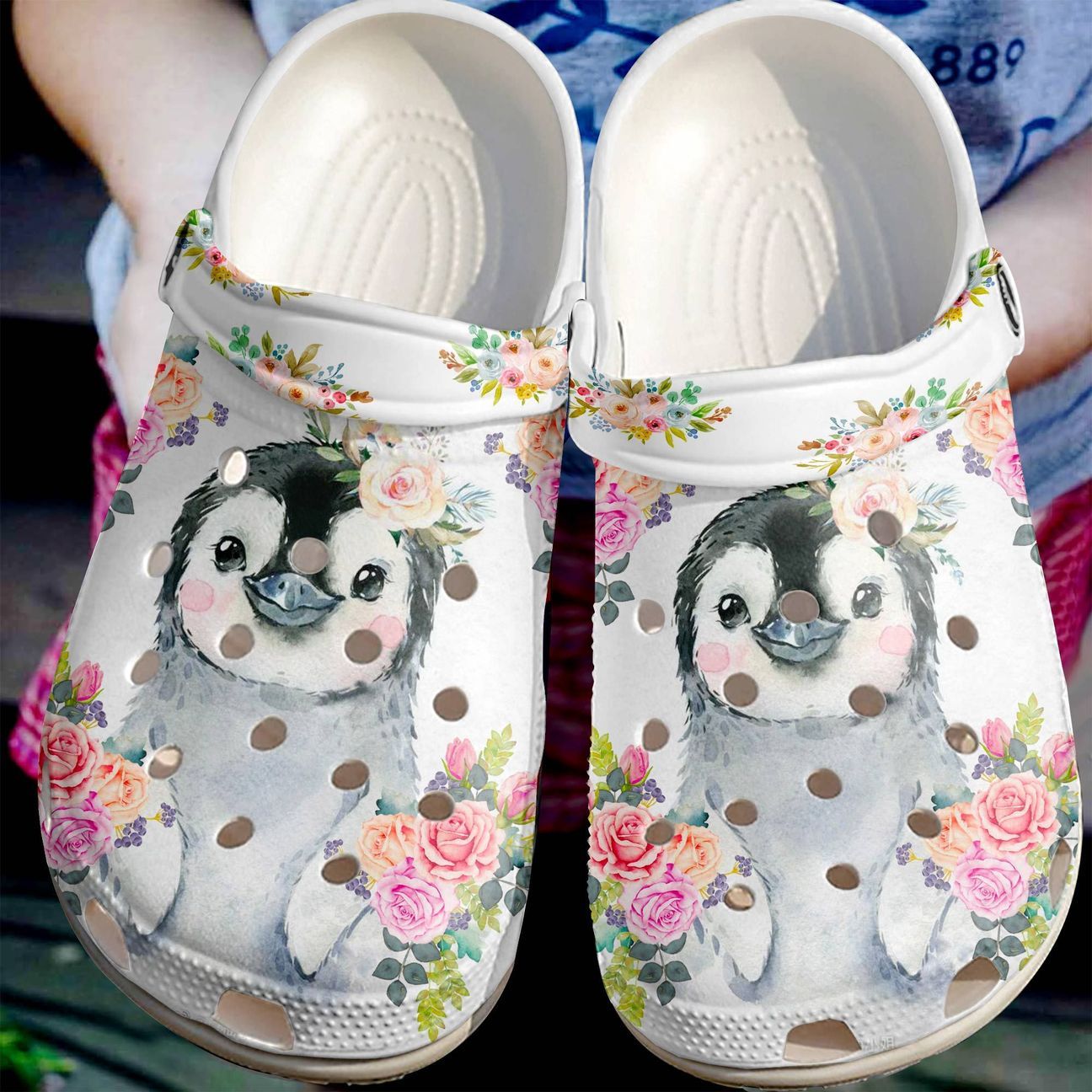 Penguin Personalized Clog, Custom Name, Text, Color, Number Fashion Style For Women, Men, Kid, Print 3D Cute Penguin