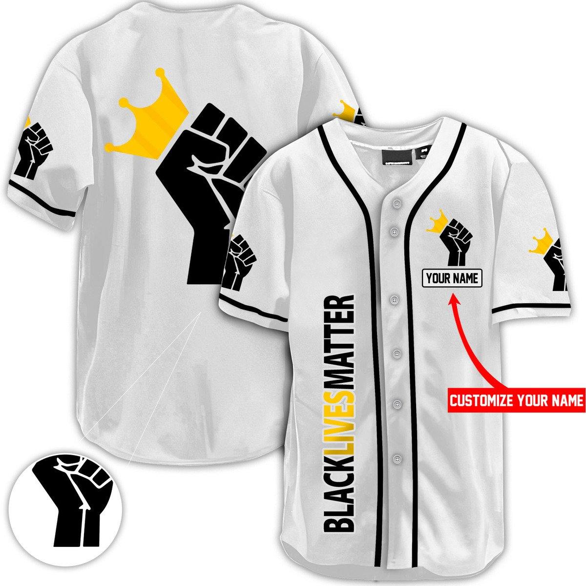 Personalized Black Lives Matter Jersey Shirt