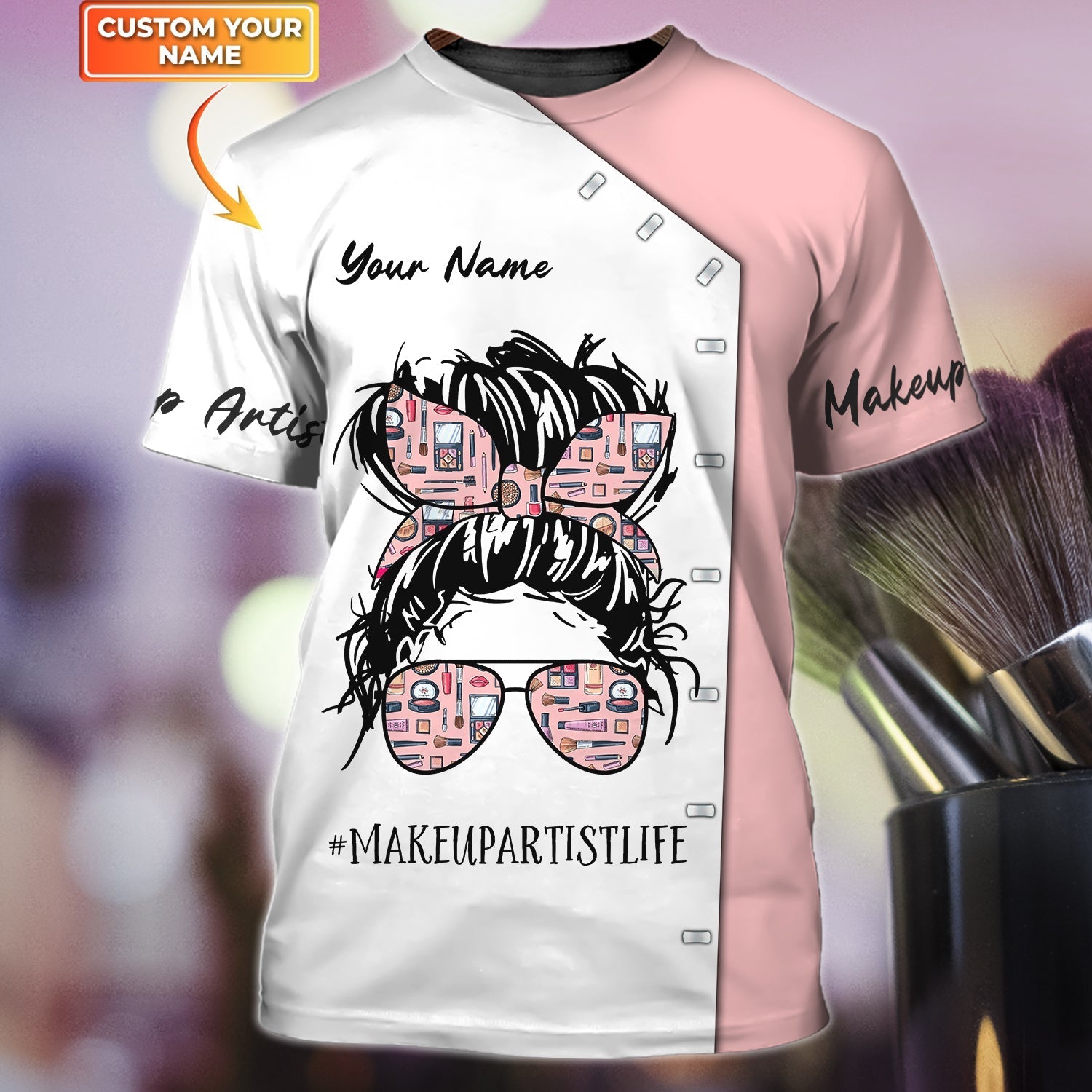 Custom Cute Shirt For Makeup Artist, Makeup Artist Gifts