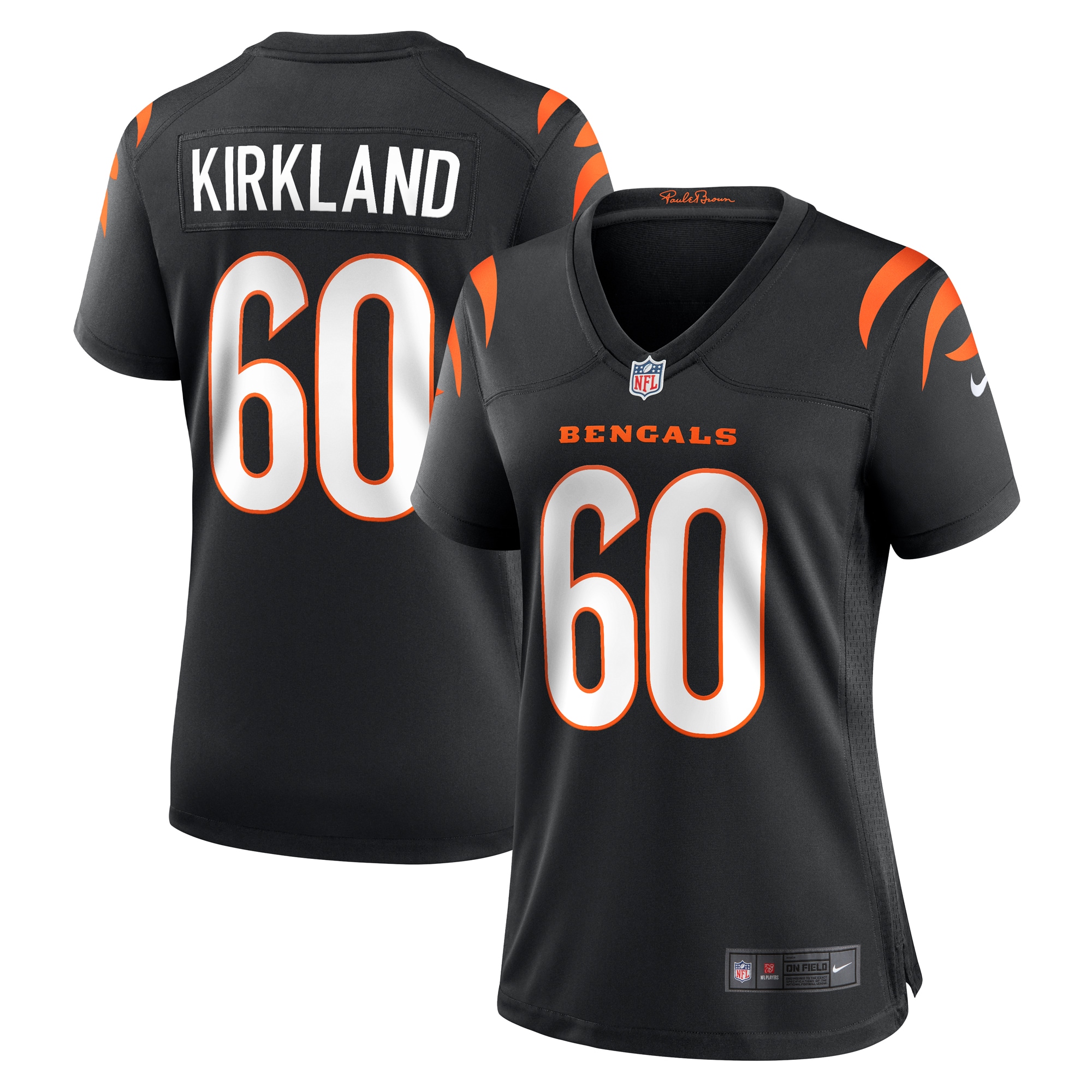 Women’s Cincinnati Bengals Jaxson Kirkland  Black Team Game Jersey