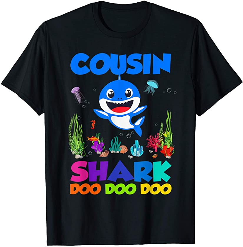 Cute Cousin Shark Doo Doo Doo Funny Baby Shark Family T-Shirt